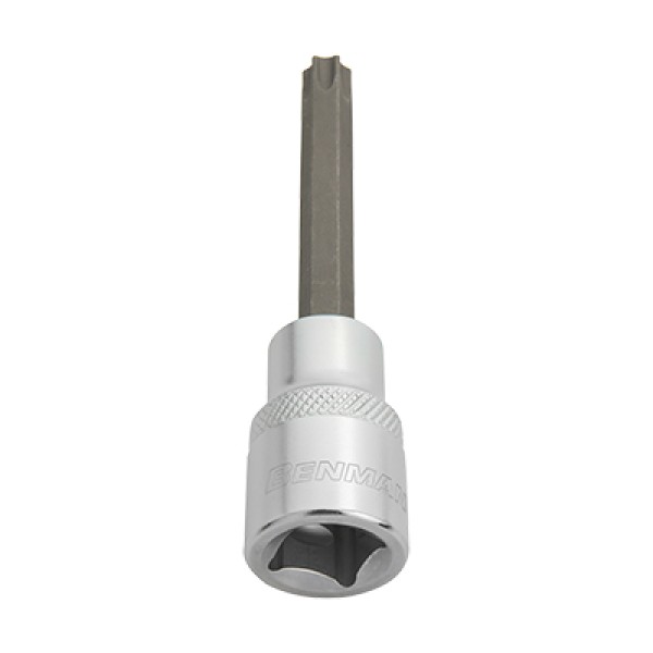 ΚΑΡΥΔΑΚΙ  1/2'', ΓΙΑ ΒΙΔΕΣ TORX ΜΑΚΡΥ ΜΕ ΤΡΥΠΑ TB 45xL100mm, BENMAN (75116)