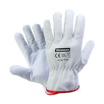 ΔΕΡΜΑΤΙΝΑ ΓΑΝΤΙΑ ΟΔΗΓΗΣΗΣ ΛΕΥΚΑ, 10''/XL BENMAN (77286) Είδη Προστασίας