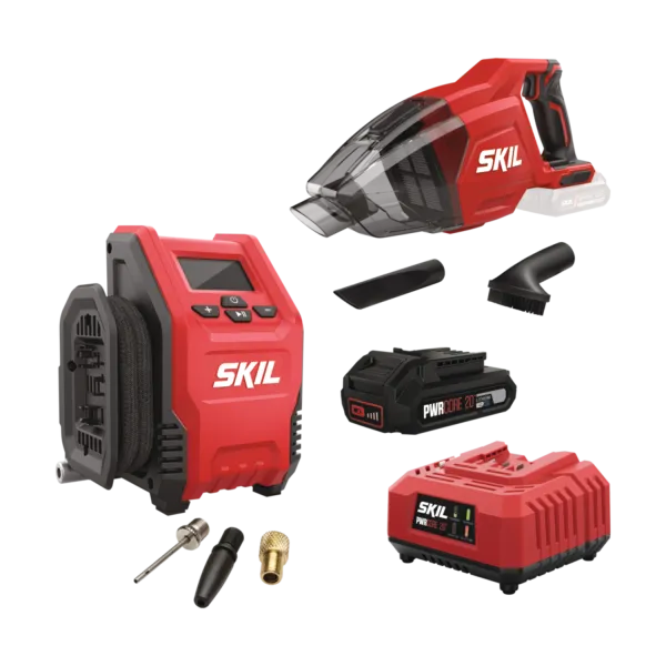 ΣΕΤ ΑΕΡΟΣΥΜΠΙΕΣΤΗΣ & ΣΚΟΥΠΑΚΙ ΧΕΙΡΟΣ ΜΠΑΤΑΡΙΑΣ 3159 CA & 3158 CA & 3110 AA Ηλεκτρικά Εργαλεία