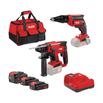 ΚΑΤΣΑΒΙΔΙ ΓΥΨΟΣΑΝΙΔΑΣ ΜΠΑΤΑΡΙΑΣ & ΠΕΡΙΣΤΡΟΦΙΚΟ ΠΙΣΤΟΛΕΤΟ ΜΠΑΤΑΡΙΑΣ FLEX ΣΕΤ ΕΡΓΑΛΕΙΩΝ