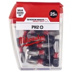 Σετ 25 Τμχ Μύτες Shockwave PH2 x 25mm Milwaukee 4932430853 Εργαλεία Χειρός