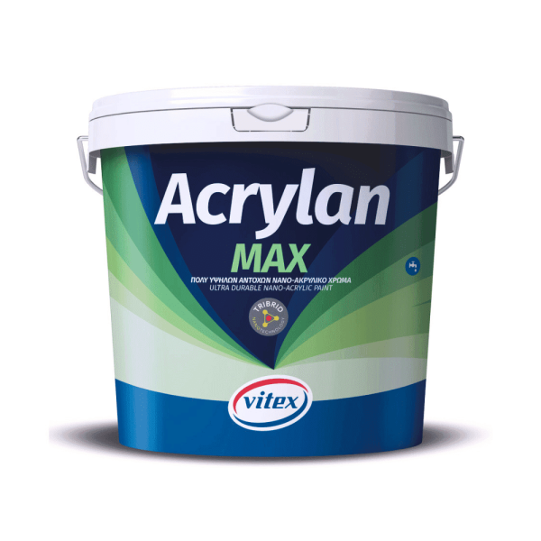 Ακρυλικό χρώμα Vitex ACRYLAN MAX ΛΕΥΚΟ  10 L ΧΡΩΜΑΤΑ - ΧΡΩΜΑΤΑ ΤΟΙΧΟΥ