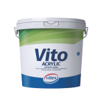 Ακρυλικό χρώμα Vitex VITO ΛΕΥΚΟ  9 L ΧΡΩΜΑΤΑ - ΧΡΩΜΑΤΑ ΤΟΙΧΟΥ