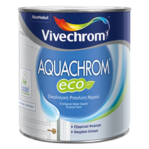 Ριπολίνη νερού Vivechrom AQUACHROM ECO MAT 30 WHITE 2,5 L ΧΡΩΜΑΤΑ - ΧΡΩΜΑΤΑ ΤΟΙΧΟΥ