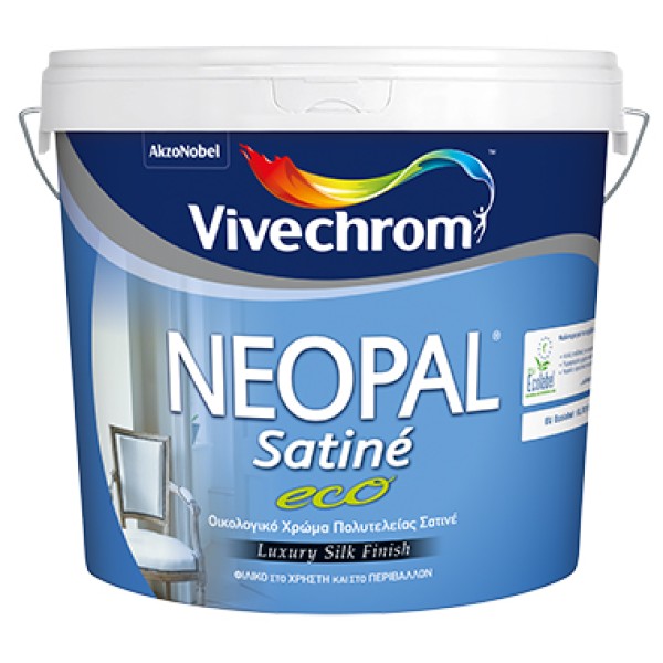 Πλαστικό Χρώμα Vivechrom NEOPAL SATINE ECO 30 WHITE 1L ΧΡΩΜΑΤΑ - ΧΡΩΜΑΤΑ ΤΟΙΧΟΥ