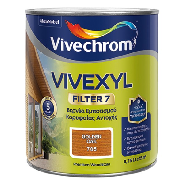 VIVEXYL FILTER 7 LIGHT OAK 704 2,5 L Χρώματα - Χρώματα Τοίχου