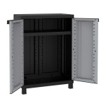 NTOYΛAΠA"TWIST BLACK 680"680Χ390Χ915 ΓΚΡΙ/ΜΑΥΡΗ ΠΛΑΣΤΙΚΟ ΝΤΟΥΛΑΠΙ ΜΠΑΛΚΟΝΙΟΥ