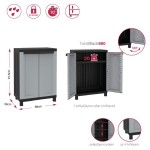 NTOYΛAΠA"TWIST BLACK 680"680Χ390Χ915 ΓΚΡΙ/ΜΑΥΡΗ ΠΛΑΣΤΙΚΟ ΝΤΟΥΛΑΠΙ ΜΠΑΛΚΟΝΙΟΥ
