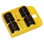 ΒΑΣΗ ΜΕΤΑΦΟΡΑΣ ΤΕΤΡΑΓΩΝΗ Φ25 105Χ80ΜΜ 100KG Σιδηρικά - Βιομηχανικά