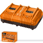 Φορτιστής HOJITA 2 θέσεων για μπαταρία λιθίου 2x20V 4A ΜΠΑΤΑΡΙΕΣ - ΦΟΡΤΙΣΤΕΣ ΕΡΓΑΛΕΙΩΝ ΜΠΑΤΑΡΙΑΣ