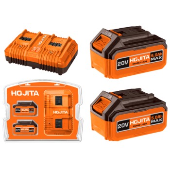 Σετ μπαταρίας HOJITA 2x5.0Ah 20V & Διπλός φορτιστής 4Α Σετ μπαταρίας HOJITA 2x5.0Ah 20V & Διπλός φορτιστής 4Α ΜΠΑΤΑΡΙΕΣ - ΦΟΡΤΙΣΤΕΣ ΕΡΓΑΛΕΙΩΝ ΜΠΑΤΑΡΙΑΣ