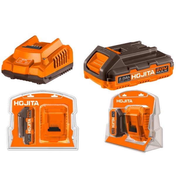 Σετ μπαταρίας HOJITA 20V 1x2.0Ah & φορτιστής 2Α ΜΠΑΤΑΡΙΕΣ - ΦΟΡΤΙΣΤΕΣ ΕΡΓΑΛΕΙΩΝ ΜΠΑΤΑΡΙΑΣ