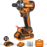 Παλμικό κατσαβίδι HOJITA Brushless 285Nm μπαταρίας 20V Βαλιτσάκι ΠΑΛΜΙΚΑ ΚΑΤΣΑΒΙΔΙΑ ΜΠΑΤΑΡΙΑΣ