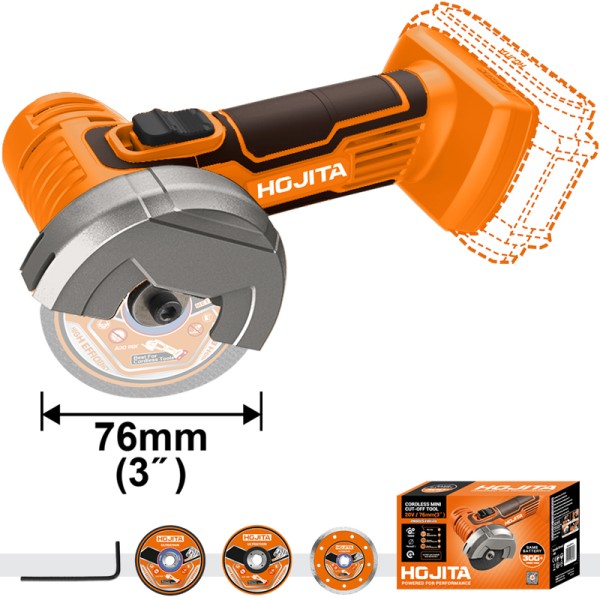 Γωνιακός τροχός HOJITA mini 76mm μπαταρίας 20V SOLO ΓΩΝΙΑΚΟΙ ΤΡΟΧΟΙ ΜΠΑΤΑΡΙΑΣ Γωνιακός τροχός HOJITA mini 76mm μπαταρίας 20V SOLO ΓΩΝΙΑΚΟΙ ΤΡΟΧΟΙ ΜΠΑΤΑΡΙΑΣ