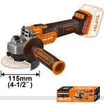 Γωνιακός τροχός HOJITA Brushless 115mm μπαταρίας 20V SOLO ΓΩΝΙΑΚΟΙ ΤΡΟΧΟΙ ΜΠΑΤΑΡΙΑΣ