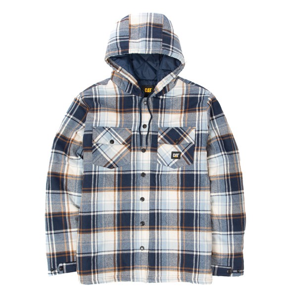 CAT Jacket Overshirt Εργασίας με κουκούλα Μπλε 2XL 1040045 