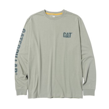 Μπλουζάκι CAT μακρυμάνικο trademark tee πράσινο S 1510034 ΡΟΥΧΑ ΕΡΓΑΣΙΑΣ