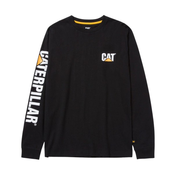 Μπλουζάκι CAT μακρυμάνικο trademark tee μαύρο L 1510034 