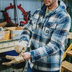 CAT Jacket Overshirt Εργασίας με κουκούλα Μπλε M 1040045 