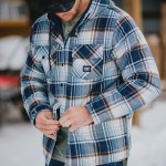CAT Jacket Overshirt Εργασίας με κουκούλα Μπλε 2XL 1040045 