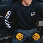 Μπλουζάκι CAT μακρυμάνικο trademark tee μαύρο L 1510034 
