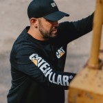 Μπλουζάκι CAT μακρυμάνικο trademark tee μαύρο L 1510034 