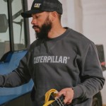 Μπλούζα φούτερ CAT, midweight γκρι L 1050026 