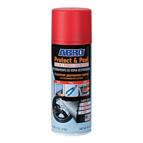 Abro PR-555-WHT Υγρό Καουτσούκ σε Σπρέι Ασπρο 312gr 