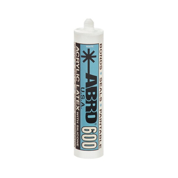 Abro AS-600 Ακριλική Σιλικόνη Λευκή 495gr 