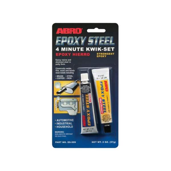 Abro ES-509 EPOXE STEEL Εποξική Κόλλα Μετάλλου 4min Σωληνάρια 57gr 