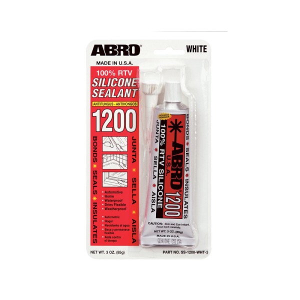 Abro SS-1200-WHT-3 Σιλικόνη Σωληνάριο Λευκή 85 gr 