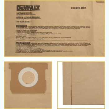 Dewalt DXVA19-4202 Σακούλα Σκούπας 45L-61L 3ΤΜΧ 
