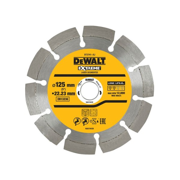 Dewalt DT3741 Δίσκος Κοπής Δομικών Υλικών 125mm Dewalt DT3741 Δίσκος Κοπής Δομικών Υλικών 125mm