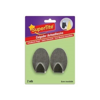 Supertite 7991 Οβάλ Γαντζάκια Τοίχου Ανοξέιδώτα 2ΤΜΧ 