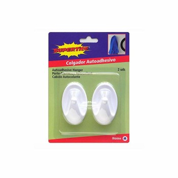 Supertite 7970 Οβάλ Γαντζάκια Τοίχου Λευκά 2ΤΜΧ Supertite 7970 Οβάλ Γαντζάκια Τοίχου Λευκά 2ΤΜΧ