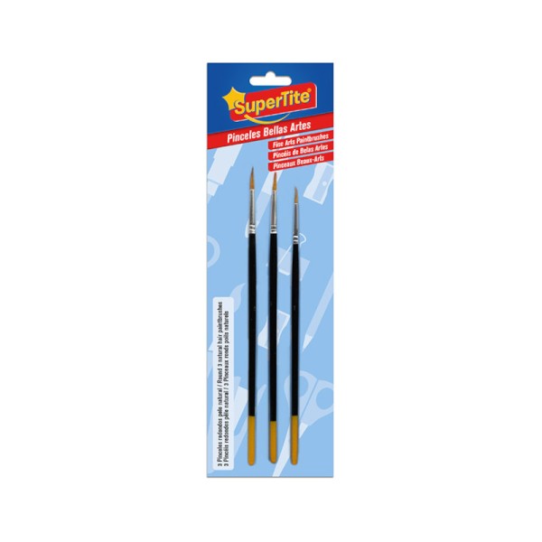 Supertite 3120 Στρογγυλά Πινέλα Ζωγραφικής 3ΤΜΧ Supertite 3120 Στρογγυλά Πινέλα Ζωγραφικής 3ΤΜΧ