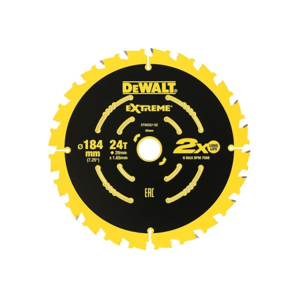 Δίσκος 184x16 24Δ Dewalt DT90257 