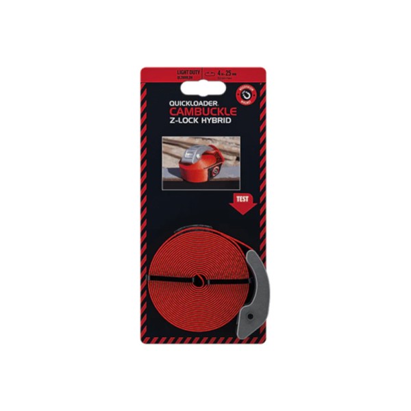 Quickloader QLZ800LDH Z-Lock Hybrid Ιμάντας Φορτίων με Κούπμπωμα 4m x 25mm 