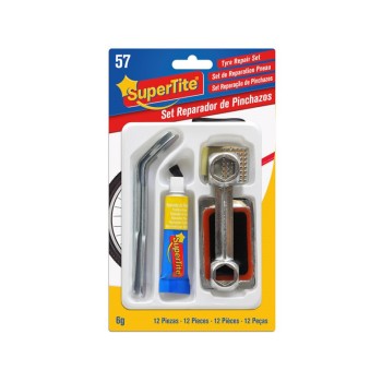 Supertite 2757 Tyre Repair Kit Κόλλα Σαμπρελών με Μπαλώματα & Εργαλεία 6gr 