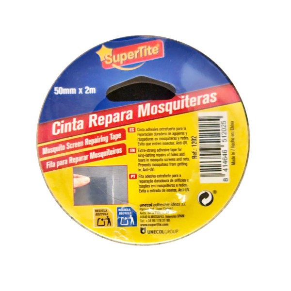 Supertite 1202 Mosquito Screen Repair Tape Αυτοκόλλητη Tαινία Eπιδιόρθωσης Σίτας 50mm x 2m 
