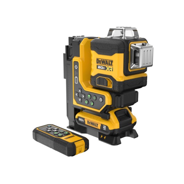 Dewalt DCLE34035D1 Τηλεχειριζόμενο Λέιζερ 3x360° Πράσινης Γραμμής 
