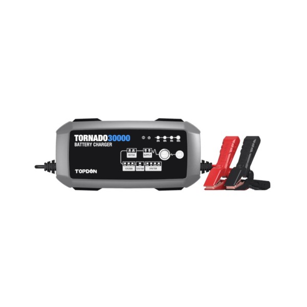 Topdone Tornado30000 Φορτιστής & Συντηρητής Μπαταρίας  6V&12V&24V 30A 