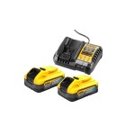 Dewalt DCB1104H2 Φορτιστής & 2 Μπαταρίες PowerStack 5.0Ah 