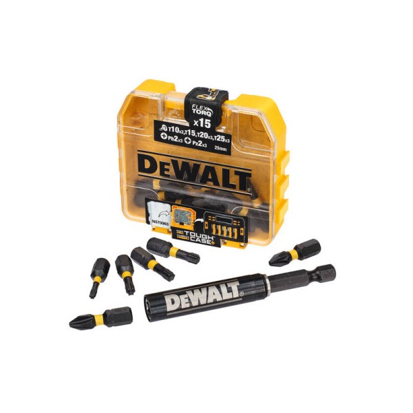 Dewalt DT70577T Σετ Μύτες FLEXTORQ με Αντάπτορα 16ΤΜΧ