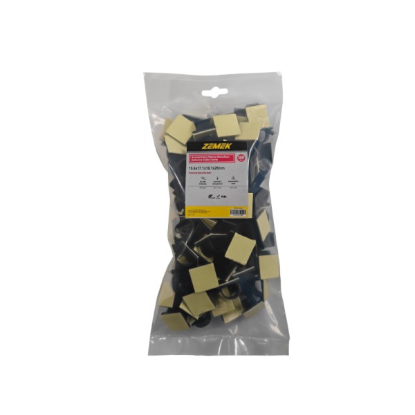 Zemek ZK-CC-12-3/4 Αυτοκόλλητες Βάσεις Καλωδίων 26x26mm ∅16mm Μάυρες 100ΤΜΧ Zemek ZK-CC-12-3/4 Αυτοκόλλητες Βάσεις Καλωδίων 26x26mm ∅16mm Μάυρες 100ΤΜΧ
