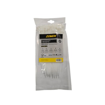 Zemek ZK-S-200-8-N Δεματικά Καλωδίων 4.8x200mm Λευκά 100ΤΜΧ Zemek ZK-S-200-8-N Δεματικά Καλωδίων 4.8x200mm Λευκά 100ΤΜΧ