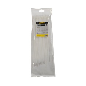 Zemek ZK-I-250-10-N Δεματικά Καλωδίων 3.6x250mm Λευκά 100ΤΜΧ