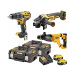 Dewalt DCK327P2T Σετ Δραπανοκατσάβιδο, Γωνιακός Τροχός & Πιστολέτο 18V XR 2x5Ah