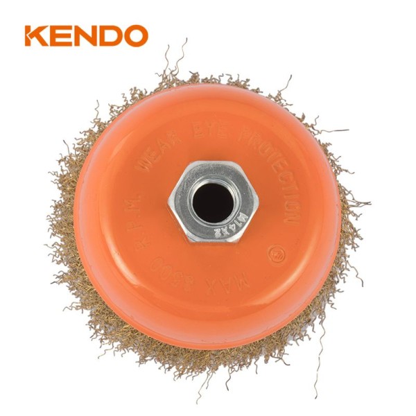 Kendo 76000429 Βούρτσα Τροχού Συρμάτινη O100mm, M14?2mm Kendo 76000429 Βούρτσα Τροχού Συρμάτινη O100mm, M14?2mm