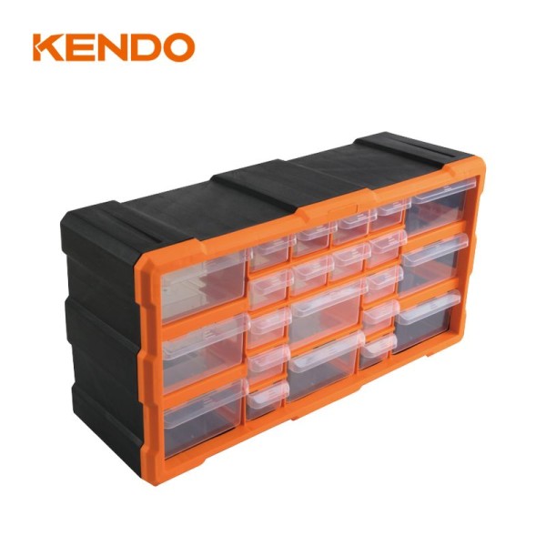 Kendo 90247 Συρταριέρα Εργαλείων Πλαστική 22 Θέσεων L495?W160?H255mm